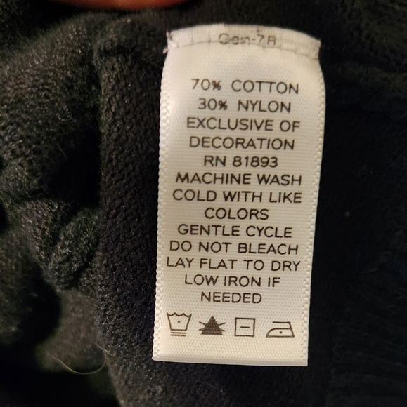 d&co. essentials Women's Dark Blue button-up 3/4 sleeves Sweater Size S - Picture 4 of 4